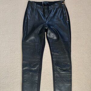 Marciano by Guess Black Leather Pants, Size 0